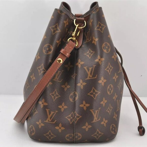 Authentic Louis Vuitton Monogram Neo Noe Drawstring Bag Brown - Picture 9 of 16